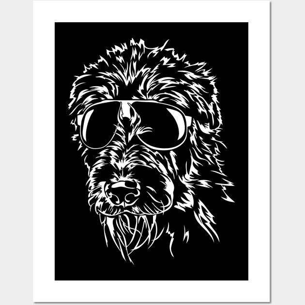 Funny Proud Irish Wolfhound sunglasses cool dog Wall Art by wilsigns